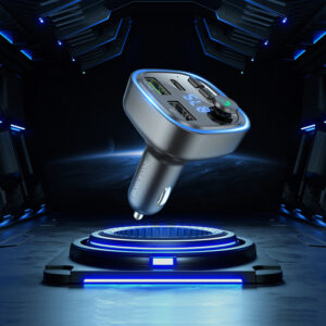 Borofone Transmiter FM BC48 Broad MP3, Bluetooth - 2xUSB + Typ C - QC 3.0 18W juodos spalvos - Image 8