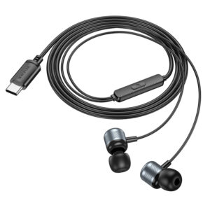 Borofone Ausinės BM93 Platinum su mikrofonu Typ C pilkos spalvos - Image 3