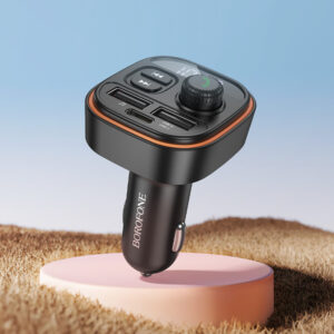 Borofone Transmiter FM BC59 Heroic MP3, Bluetooth - 2xUSB + Typ C - juodos spalvos - Image 7