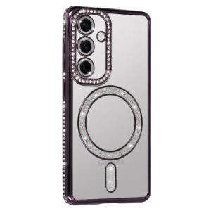 Bling Magsafe dėklas skirtas Samsung Galaxy A36 5G violetinės spalvos - Image 2