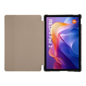 Tactical Book Tri Fold dėklas skirtas Xiaomi Redmi Pad 2 juodos spalvos