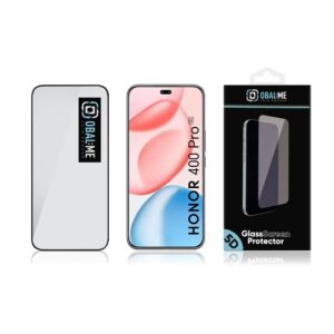 OBAL:ME 5D Apsauginis stiklas Screen Protector skirtas Honor 400 Pro Black - Image 2