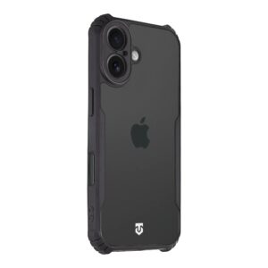 Tactical Quantum Stealth dėklas skirtas Apple iPhone 17 skaidrus/juodos spalvos