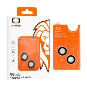 Apsauginis stiklas Tel Protect Titanium Lens 99% AR į aparat skirtas Apple iPhone 14/14 Plus/16e transparent (2 vnt)