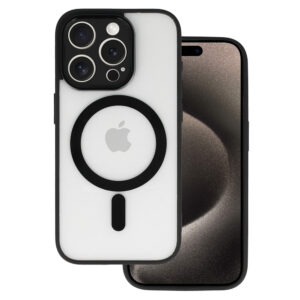 Acrylic Color Magsafe dėklas skirtas Apple iPhone 17 Air juodos spalvos