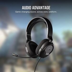 Laidinės žaidimų ausinės Corsair HS35 SURROUND v2, juodos - Image 3