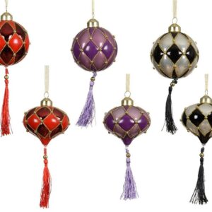 Eglutės žaisliukas Tinsel, 8 cm, stiklas