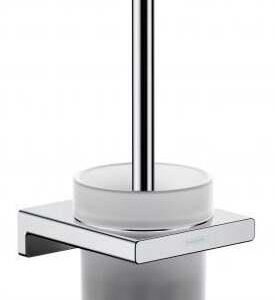 Tualeto šepetys Hansgrohe AddStoris, balta/chromo