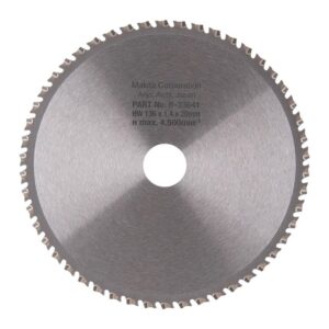 Pjovimo diskas metalui Makita; 136x1,4x20,0 mm; Z50; -15° - Image 2