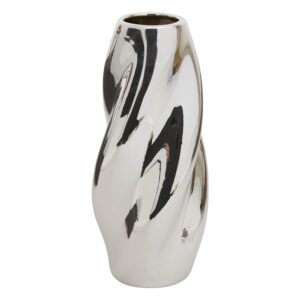 Vaza Atmosphera Twisted 210138, 28 cm, sidabro