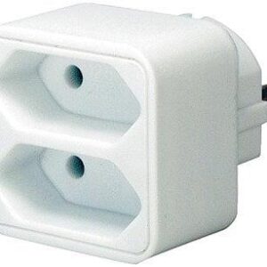 Dvivietis skirstytuvas Brennenstuhl, baltos spalvos