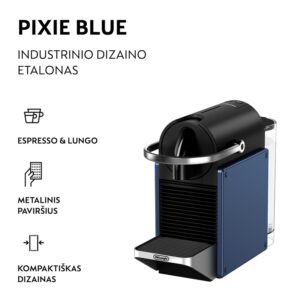 Kapsulinis kavos aparatas Nespresso EN127.BL, mėlynas/juodas