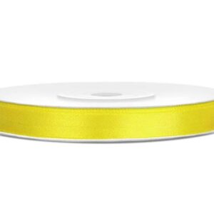 Dovanų pakavimo juostelė, geltona, 2.5 cm x 3200 cm
