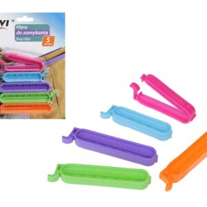 Plastikiniai maisto pakuočių užspaudėjai, 5 vnt. - Image 1