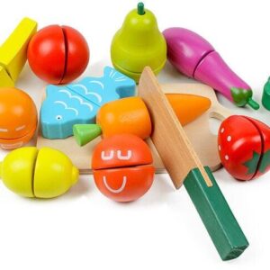 Žaisliniai virtuvės reikmenys EcoToys Fruits & Vegetables