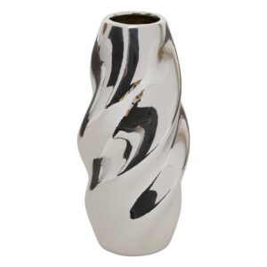 Vaza Atmosphera Twisted 210137, 21 cm, sidabro