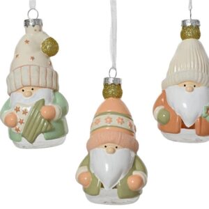 Eglutės žaisliukas Gnome, 12.5 cm, stiklas