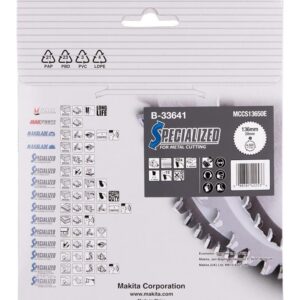 Pjovimo diskas metalui Makita; 136x1,4x20,0 mm; Z50; -15° - Image 3