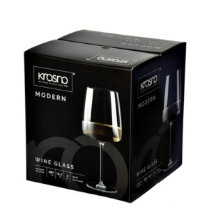 Vyno taurių komplektas Modern, stiklas, 0.480 l, 4 vnt. - Image 3