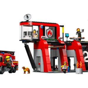 Konstruktorius LEGO City  Gaisrinė su ugniagesių sunkvežimiu - Image 3