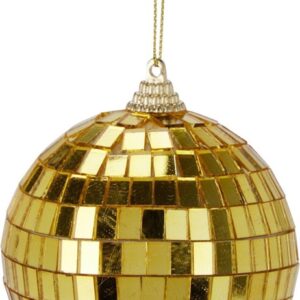 Eglutės žaisliukas, aukso, 8 cm