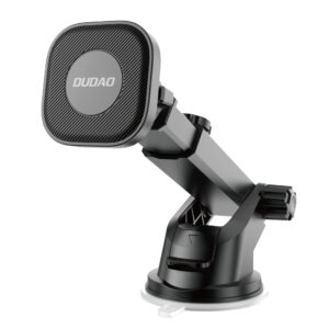 Dudao magnetic car phone holder with telescopic arm juodos spalvos (F6Max)