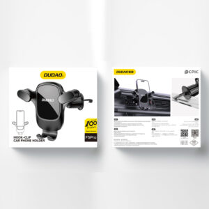Dudao F5Pro air vent car phone holder - juodos spalvos - Image 5