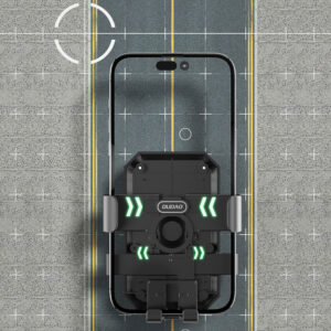 Dudao F7C+ bicycle / motorcycle phone holder - juodos spalvos - Image 4