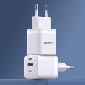 Wall charger GaN 33W PPS USB C/USB Dudao A13Pro - baltos spalvos - Image 2