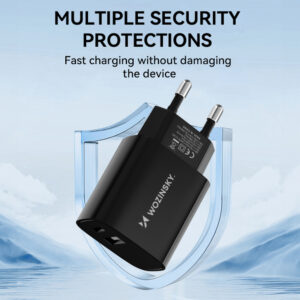 Wozinsky WGWCB USB-A USB-C 20W laidinis įkroviklis - juodos spalvos - Image 7