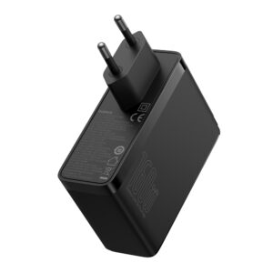 Baseus GaN5 Pro GaN charger 2x USB-C / USB-A 160W - juodos spalvos + USB-C - USB-C 240W kabelis - juodos spalvos - Image 8