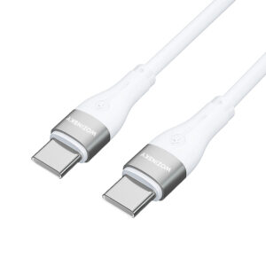 Wozinsky WSTCC2 USB-C / USB-C PD 65W kabelis 2 m - baltos spalvos - Image 2
