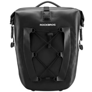 Rockbros 30140022001 atsparus avandeniui krepšys dviračiui for trunk - juodos spalvos