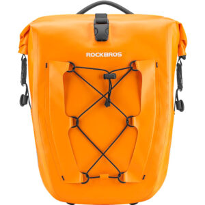 Rockbros 30140022003 atsparus avandeniui krepšys dviračiui for trunk - oranžinės spalvos