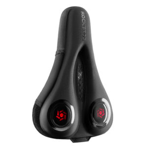 Rockbros LF044R saddle cover + rain cover - juodos spalvos and red