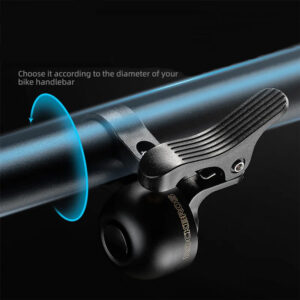 Rockbros 34210007002 bicycle bell for the right side of the handlebar - juodos spalvos - Image 3