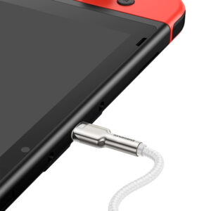 Baseus Cafule Series Metal Data USB-C / USB-C PD QC SCP 100W 5A 1 m kabelis - baltos spalvos - Image 6