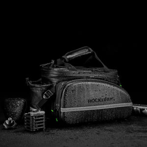 Rockbros A6-6 krepšys dviračiui for trunk, 35 l, with fold-out pockets - juodos spalvos - Image 8
