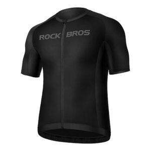 Rockbros 15120002006 short sleeve cycling jersey XXXL - juodos spalvos