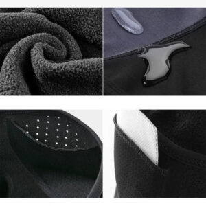 Rockbros LF8113-2 cycling balaclava, universal size - juodos spalvos and gray - Image 2