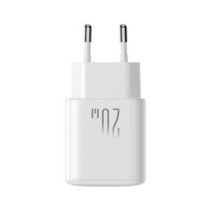 Joyroom JR-TCF20 USB-C PD 20W laidinis įkroviklis - white + USB-C / USB-C kabelis 1m - Image 3