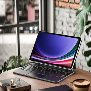 Dux Ducis Keyboard (MK Series) Dėklas with Bluetooth Keyboard skirtas Samsung Galaxy Tab S9+ / S8+ / S7+ - juodos spalvos - Image 5