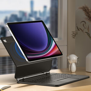 Dux Ducis Keyboard (MK Series) Dėklas with Bluetooth Keyboard skirtas Samsung Galaxy Tab S9+ / S8+ / S7+ - juodos spalvos - Image 8