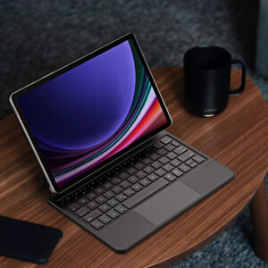 Dux Ducis Keyboard (MK Series) Dėklas with Bluetooth Keyboard skirtas Samsung Galaxy Tab S9 / S8 / S7 - juodos spalvos - Image 4
