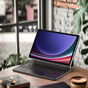 Dux Ducis Keyboard (MK Series) Dėklas with Bluetooth Keyboard skirtas Samsung Galaxy Tab S9 / S8 / S7 - juodos spalvos - Image 5