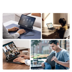 Dux Ducis Keyboard (MK Series) Dėklas with Bluetooth Keyboard skirtas Samsung Galaxy Tab S9 / S8 / S7 - juodos spalvos - Image 6
