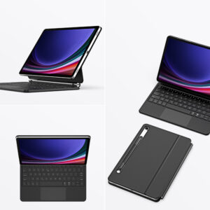 Dux Ducis Keyboard (MK Series) Dėklas with Bluetooth Keyboard skirtas Samsung Galaxy Tab S9 / S8 / S7 - juodos spalvos - Image 7