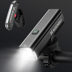 Wozinsky WSBLB3 Front (1000 lm) and Rear USB-C Bike Light Set - juodos spalvos - Image 7