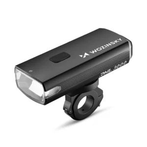 Wozinsky Front Bike Light + USB-C kabelis (3000 lm) - juodos spalvos