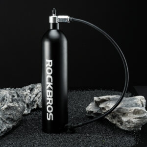 Rockbros Tubeless Tire Inflator 200 PSI 1.2l - juodos spalvos - Image 8